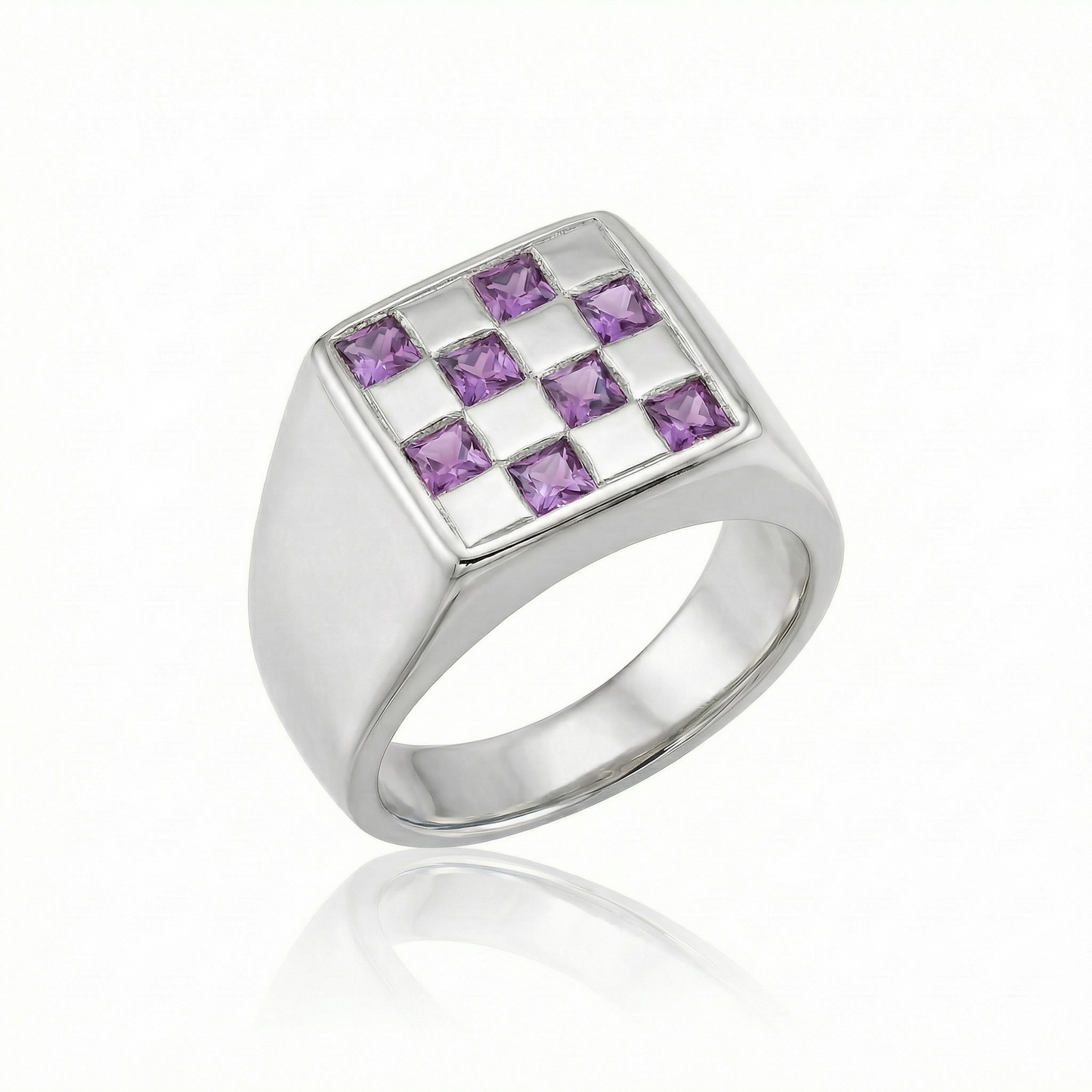 Amethyst Large - Silver
