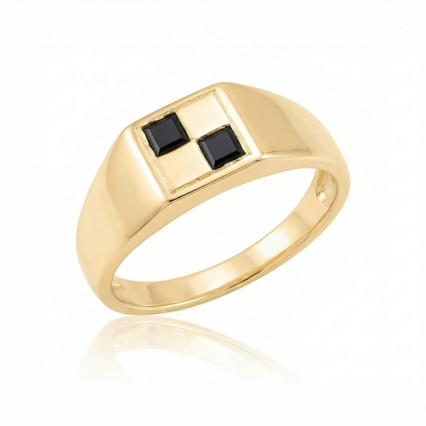 Black Spinel Mini - Gold