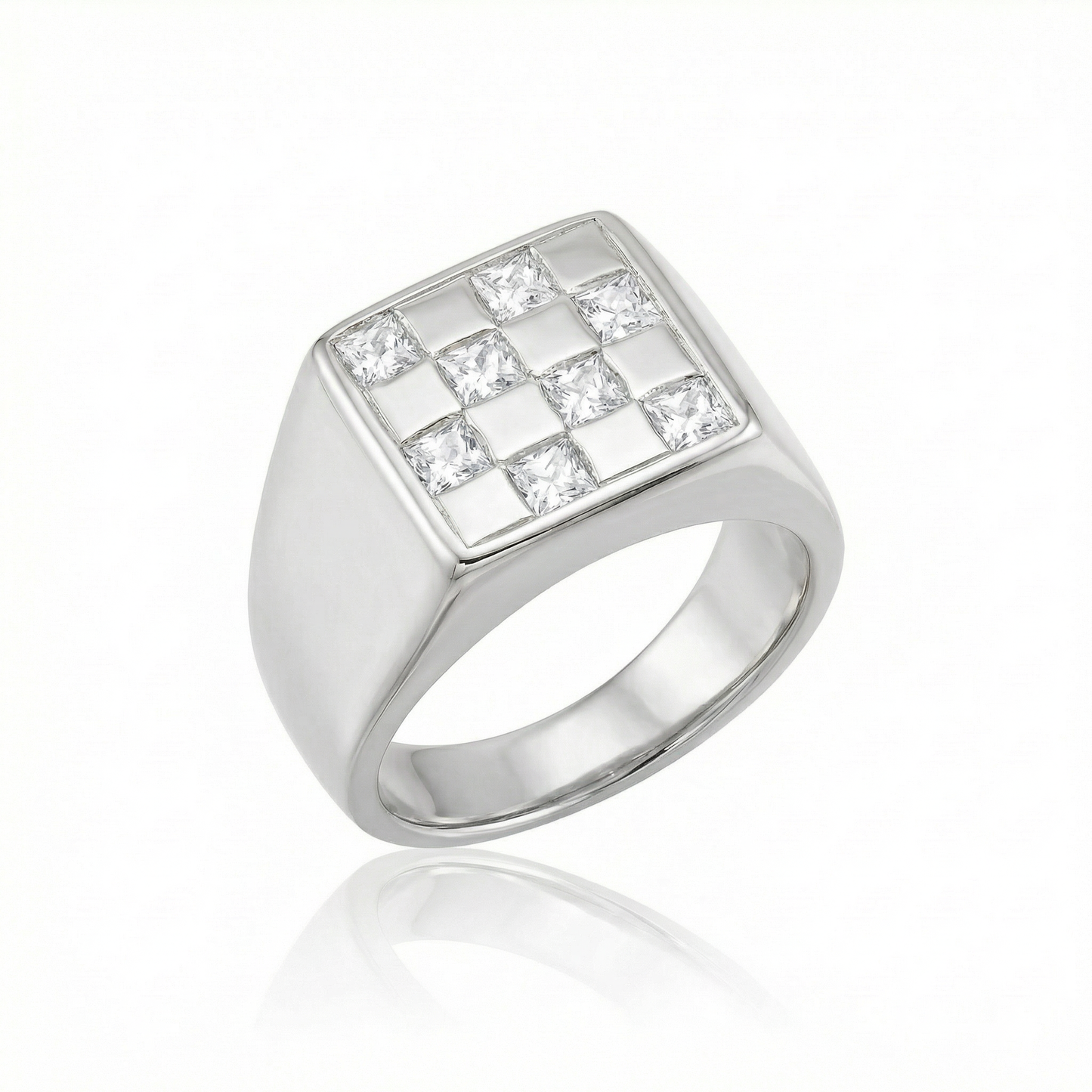 White Spinel Large - Silver