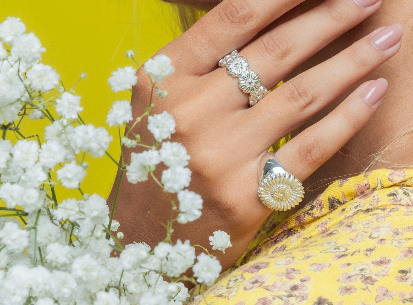 Daisy Multa Ring - Silver - Saint Davis