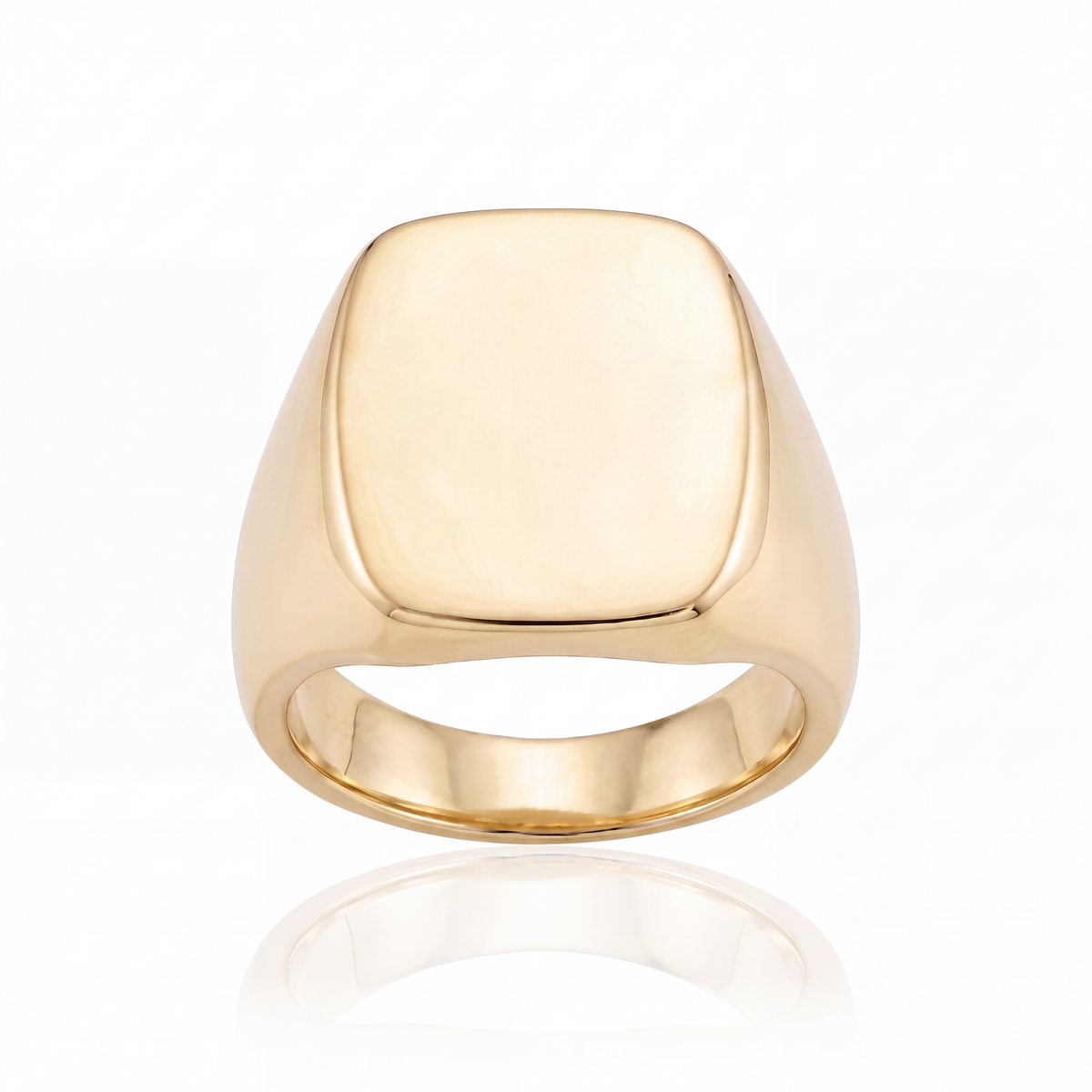 Cushion Ring Large - 9ct Gold