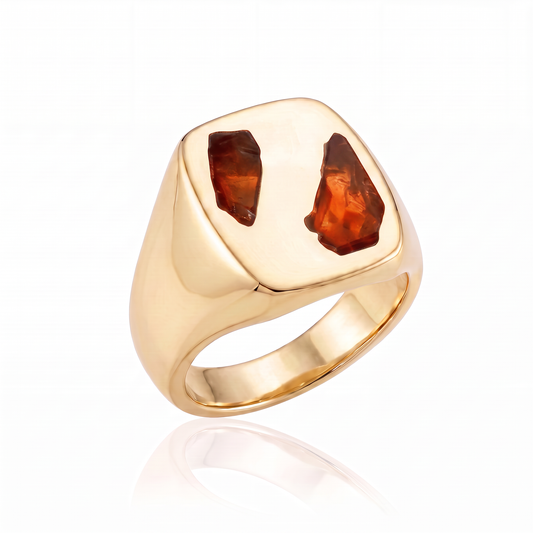 Cushion Ring Large - 9ct Gold