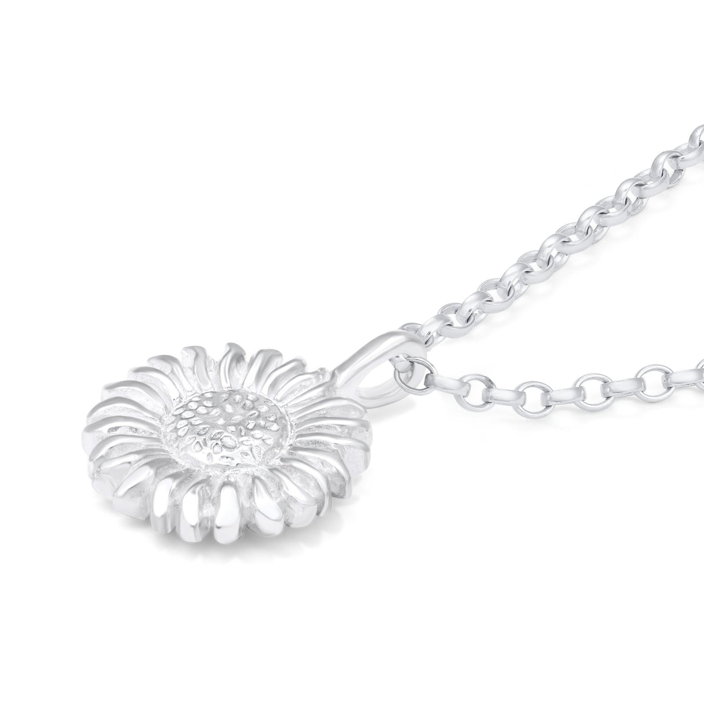Sunflower Necklace - Silver - Saint Davis