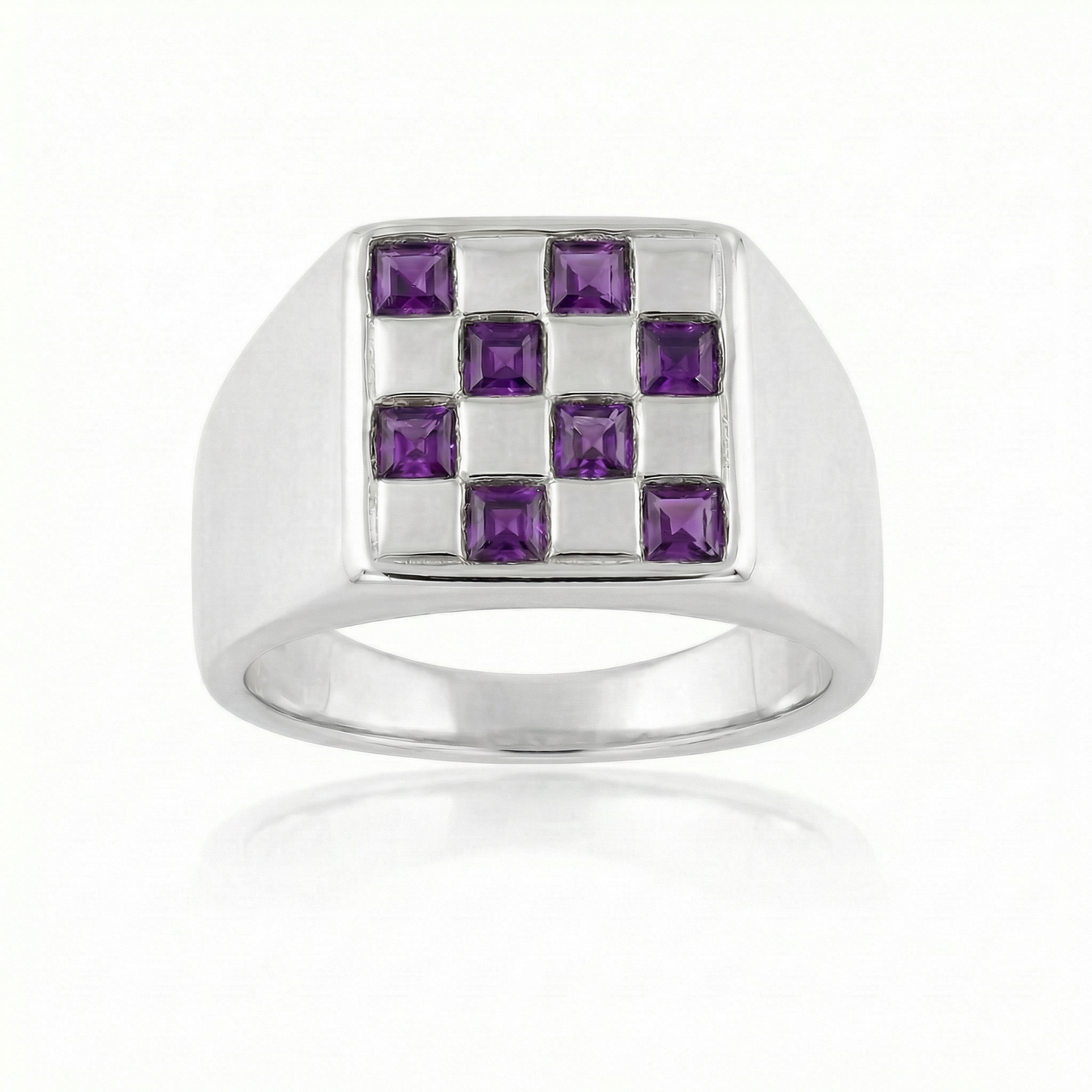 Amethyst Large - Silver