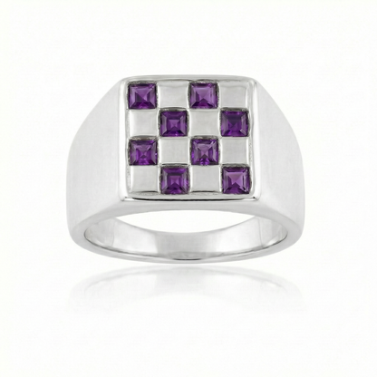 Amethyst Large - Silver