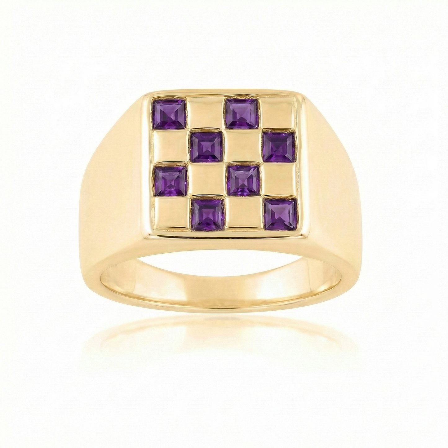 Amethyst Large - Gold