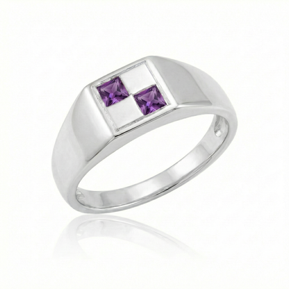 Amethyst Mini - Silver