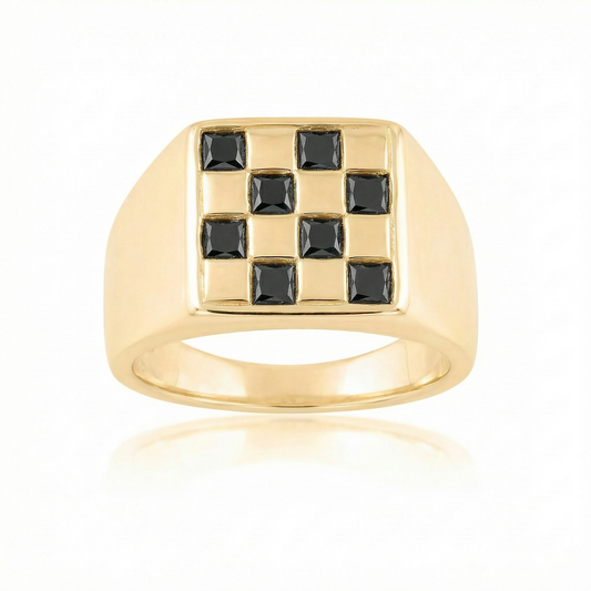 Black Spinel Large - Gold