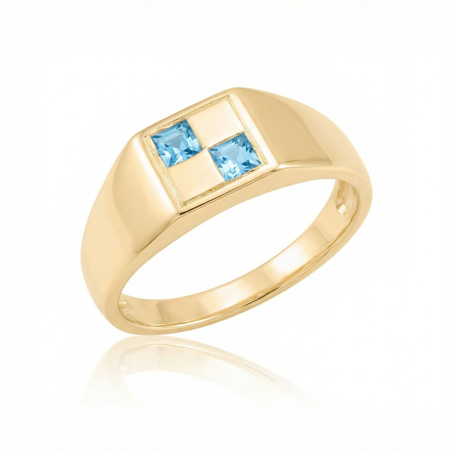 Blue Topaz Mini - Gold