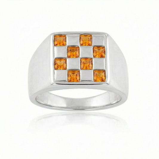 Citrine Large - Silver