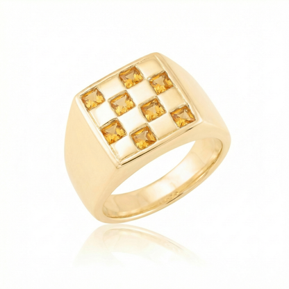 Citrine Large - Gold