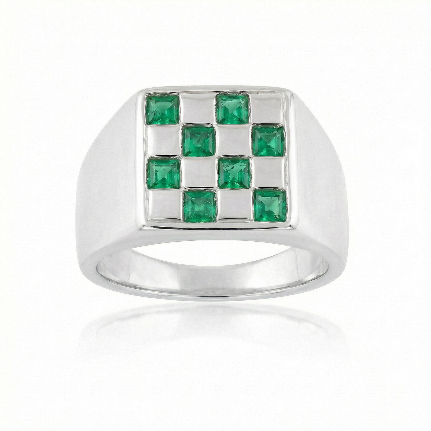 Emerald Large - Silver