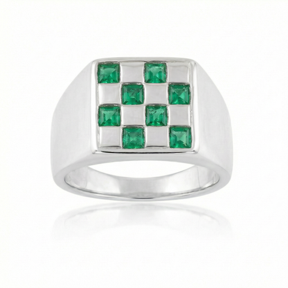 Emerald Large - Silver