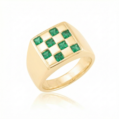 Emerald Large - Gold