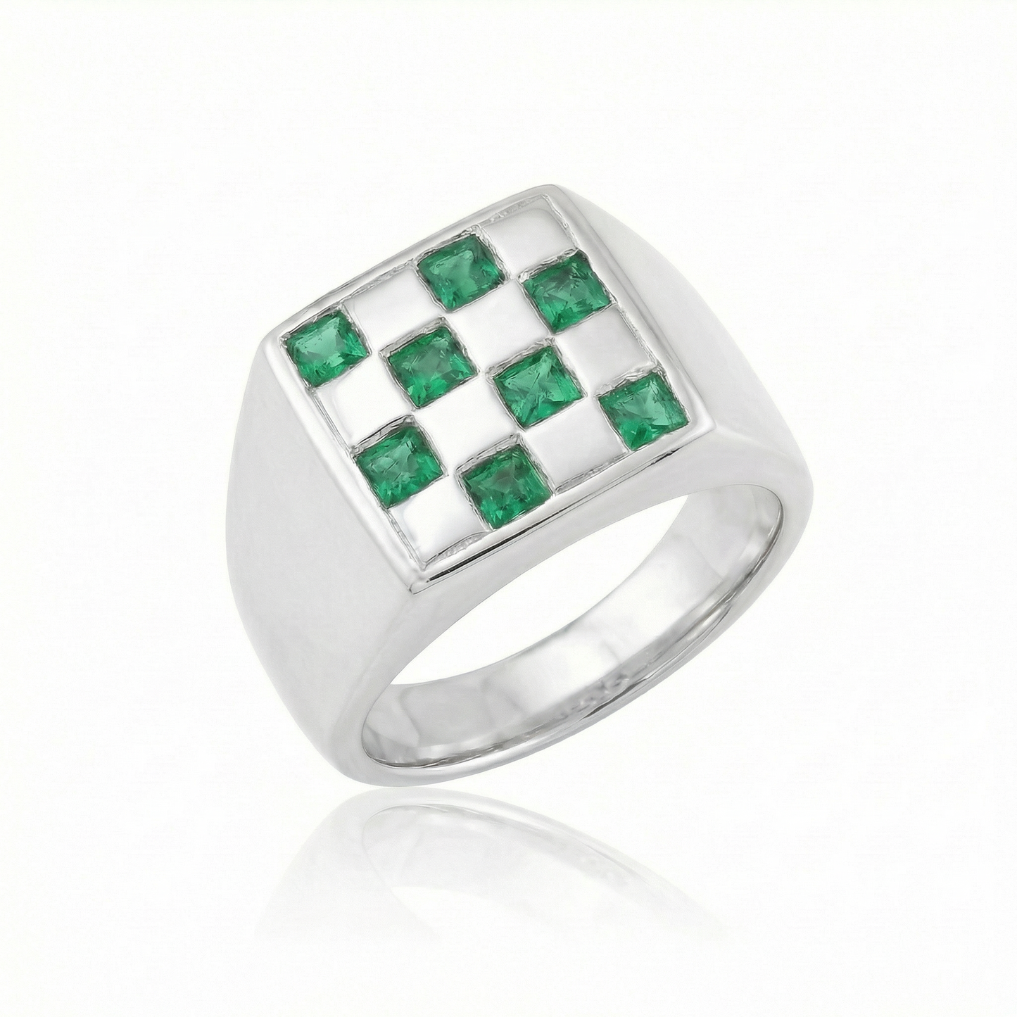 Emerald Large - Silver