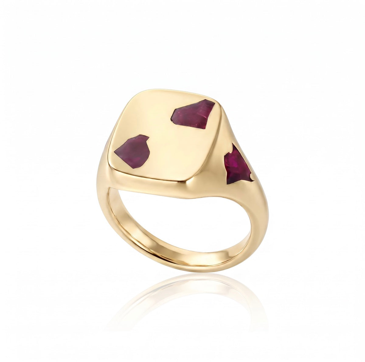 Cushion Ring Mini - 9ct Gold