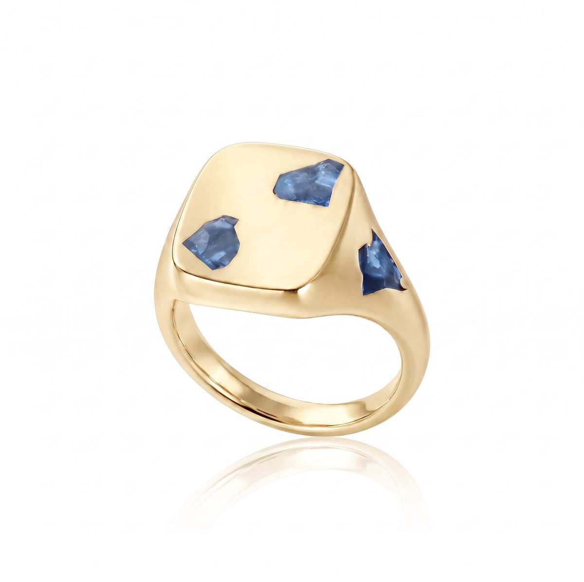 Cushion Ring Mini - 9ct Gold