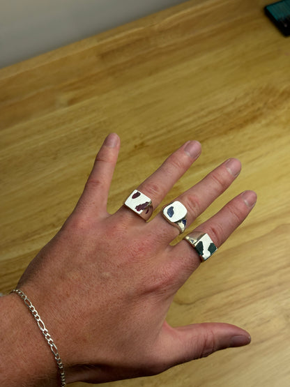 Cushion Ring Large - Silver