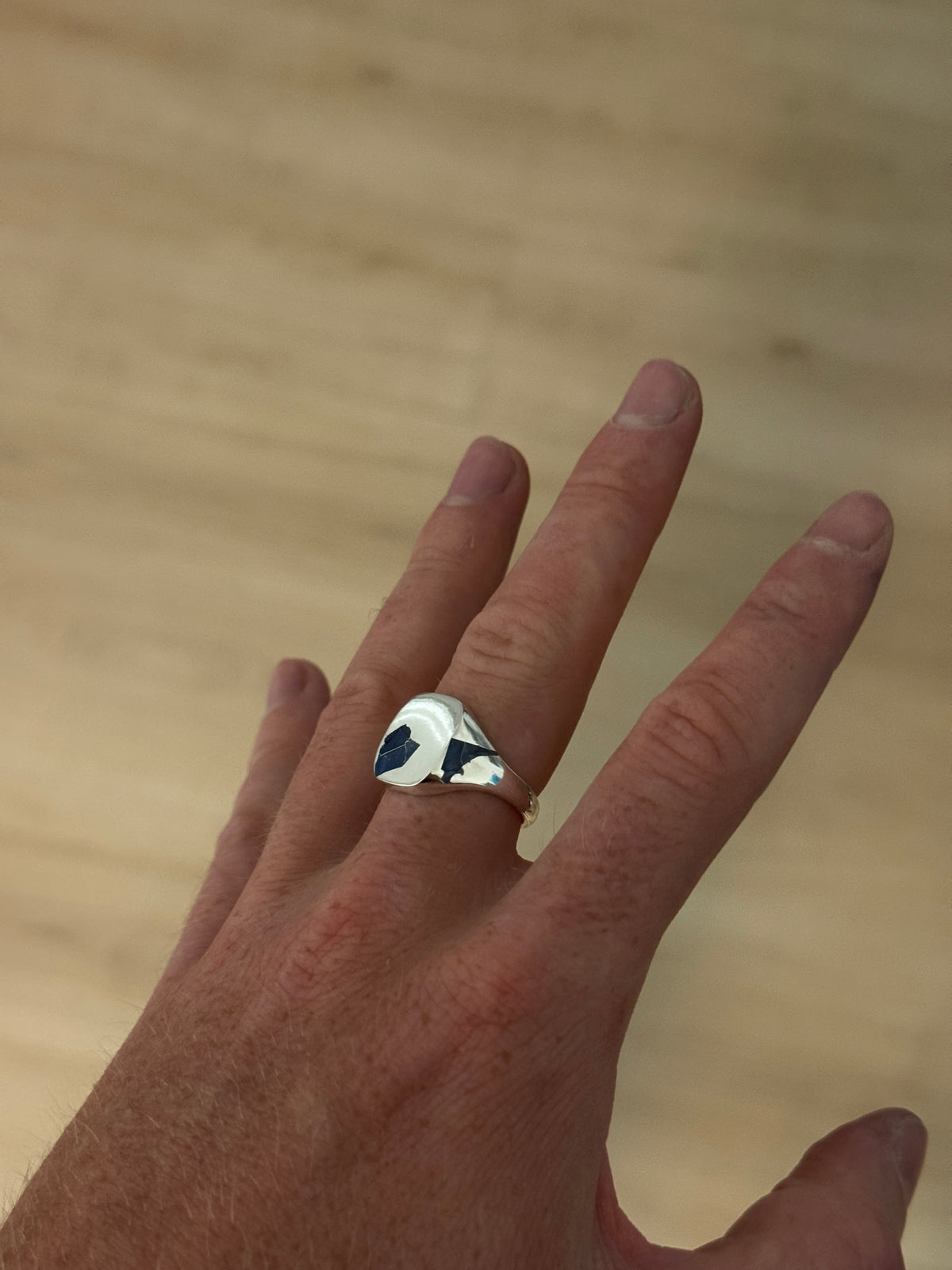 Cushion Ring Large - Silver