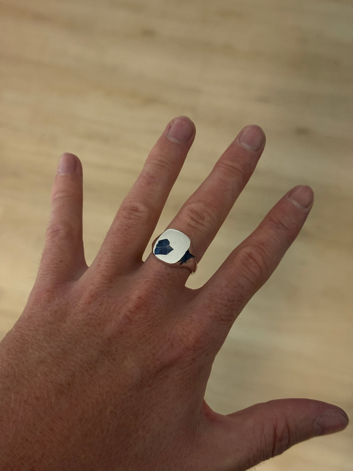 Cushion Ring Large - Silver
