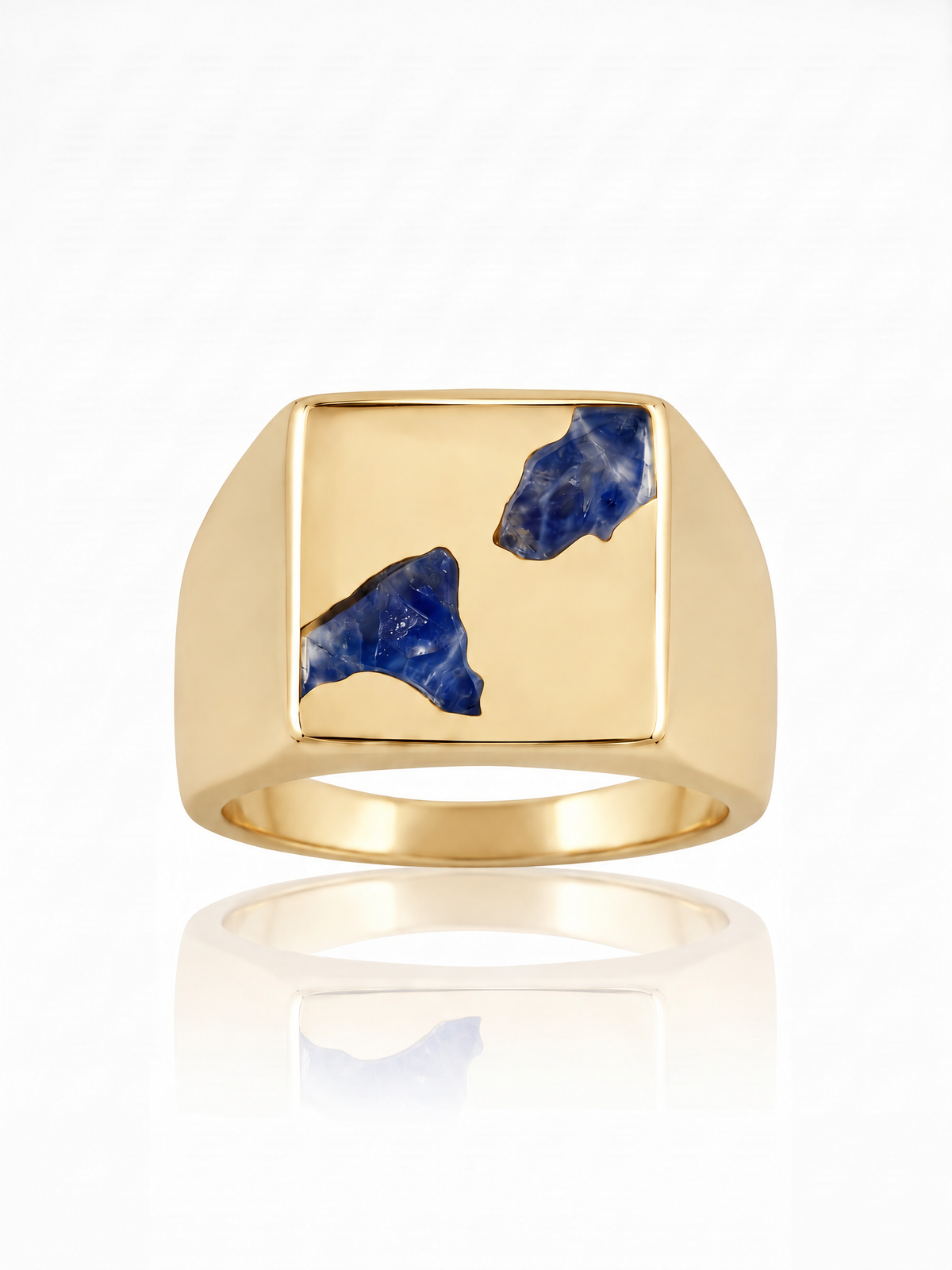 Box Ring Large - 9ct Gold