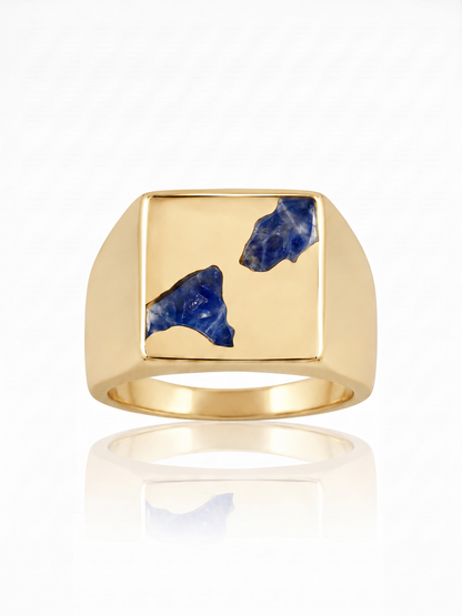 Box Ring Large - 9ct Gold