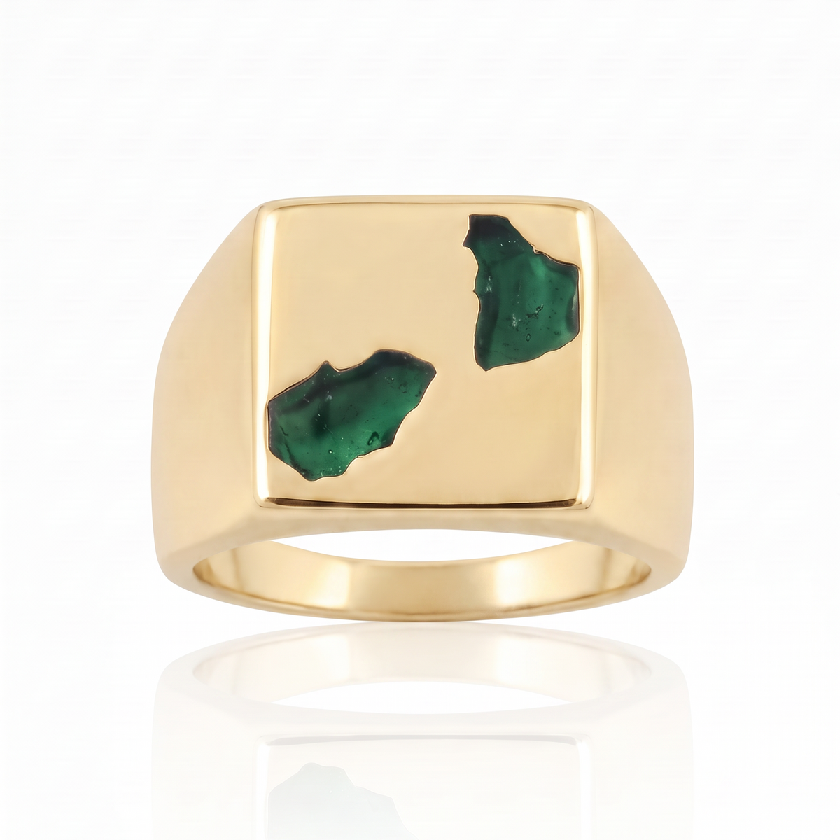 Box Ring Large - 9ct Gold
