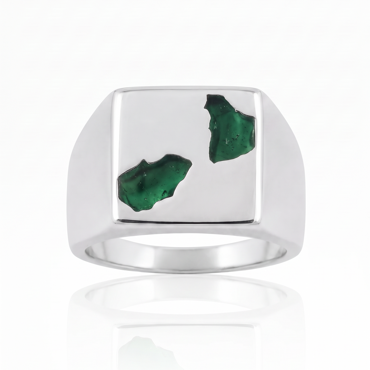 Box Ring Large - Silver
