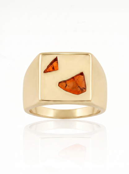 Box Ring Large - 9ct Gold