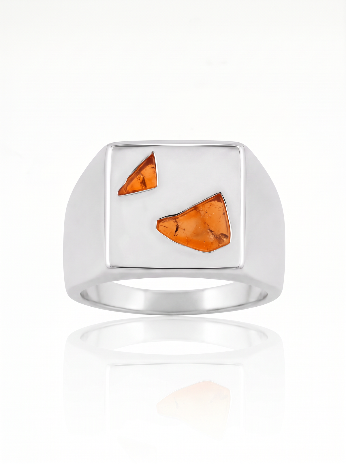 Box Ring Large - Silver