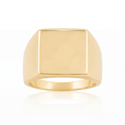 Box Ring Large - 9ct Gold