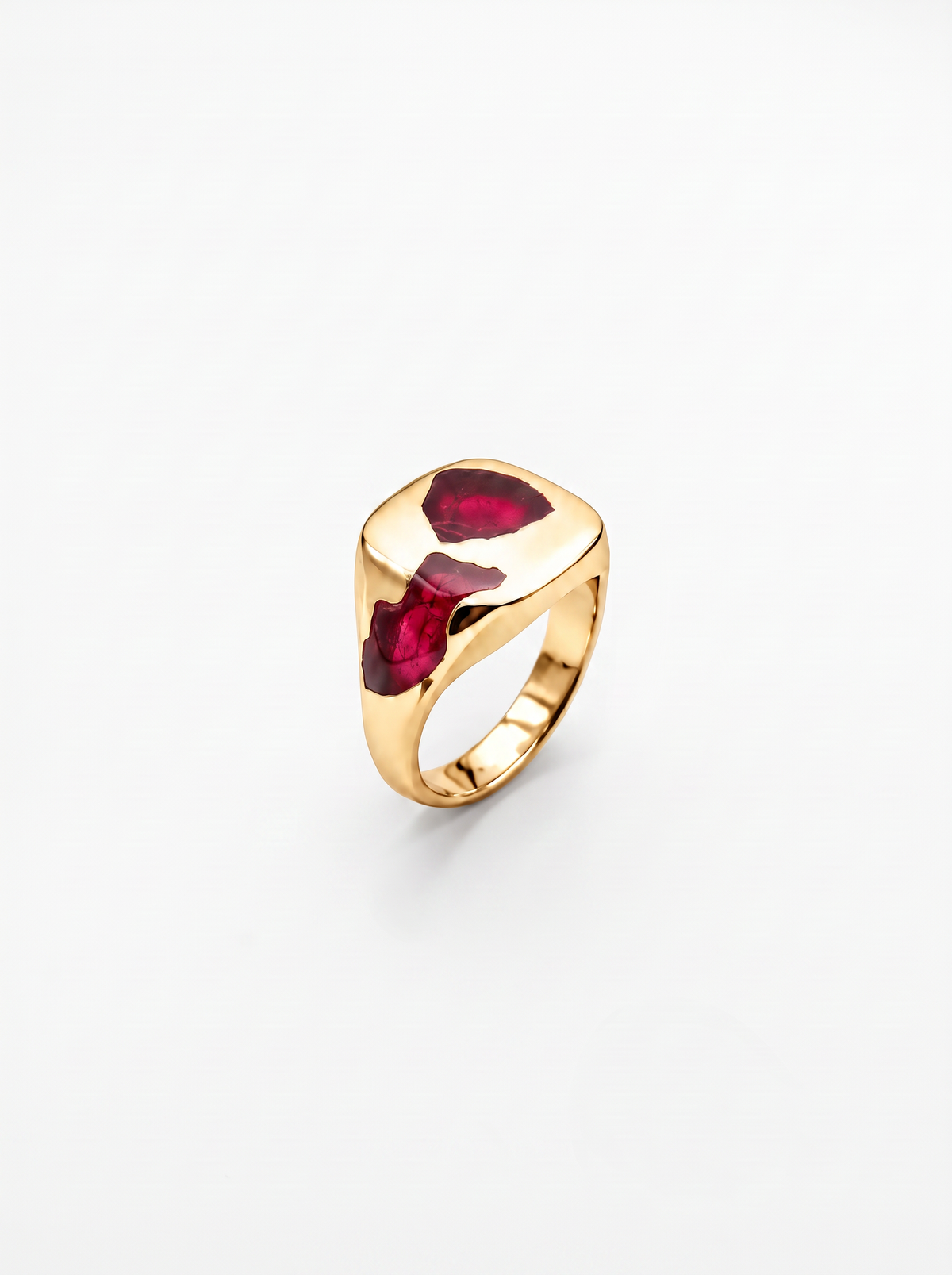 Cushion Ring Large - 9ct Gold