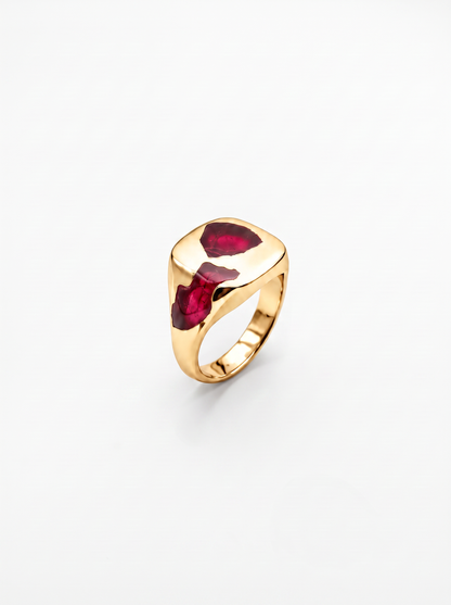 Cushion Ring Large - 9ct Gold