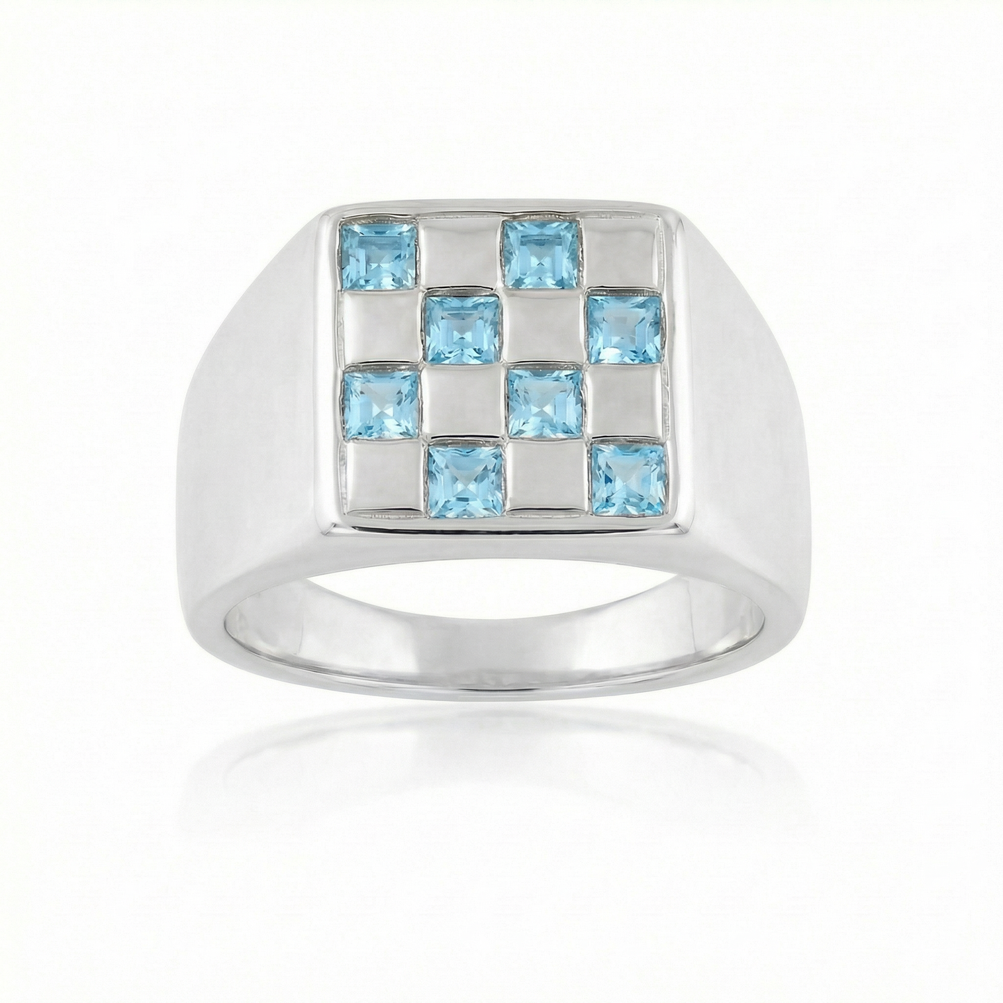 Blue Topaz Large - Silver