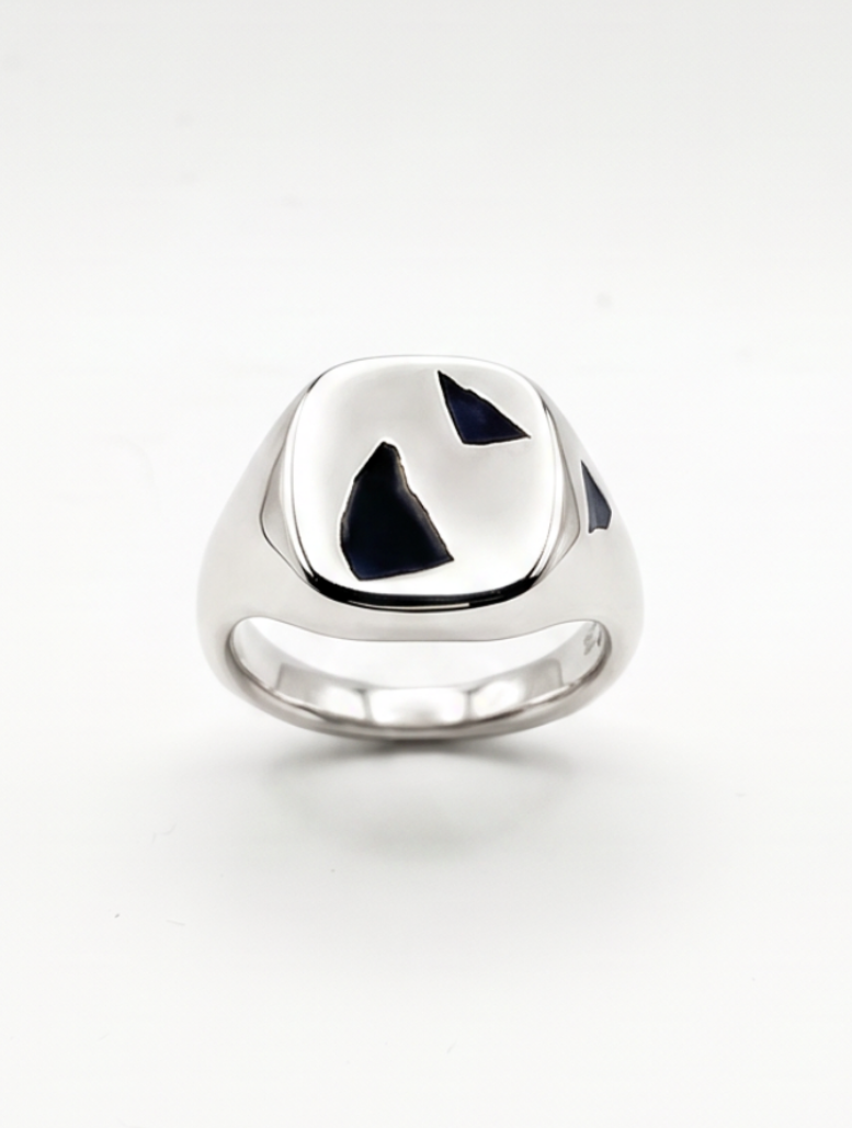 Cushion Ring Large - Silver