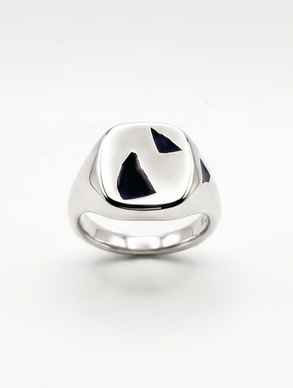 Cushion Ring Large - Silver