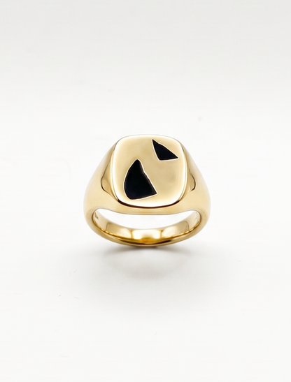 Cushion Ring Large - 9ct Gold