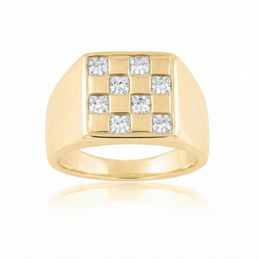 White Spinel Large - Gold