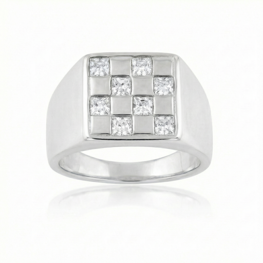 White Spinel Large - Silver
