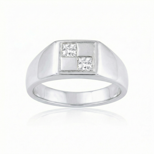 White Spinel Mini - Silver