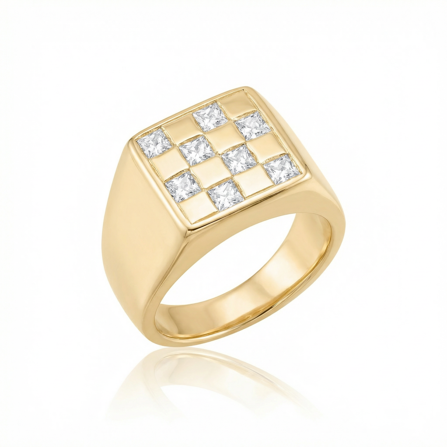 White Spinel Large - Gold
