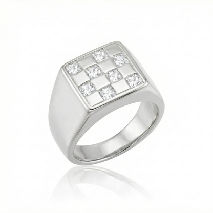 White Spinel Large - Silver