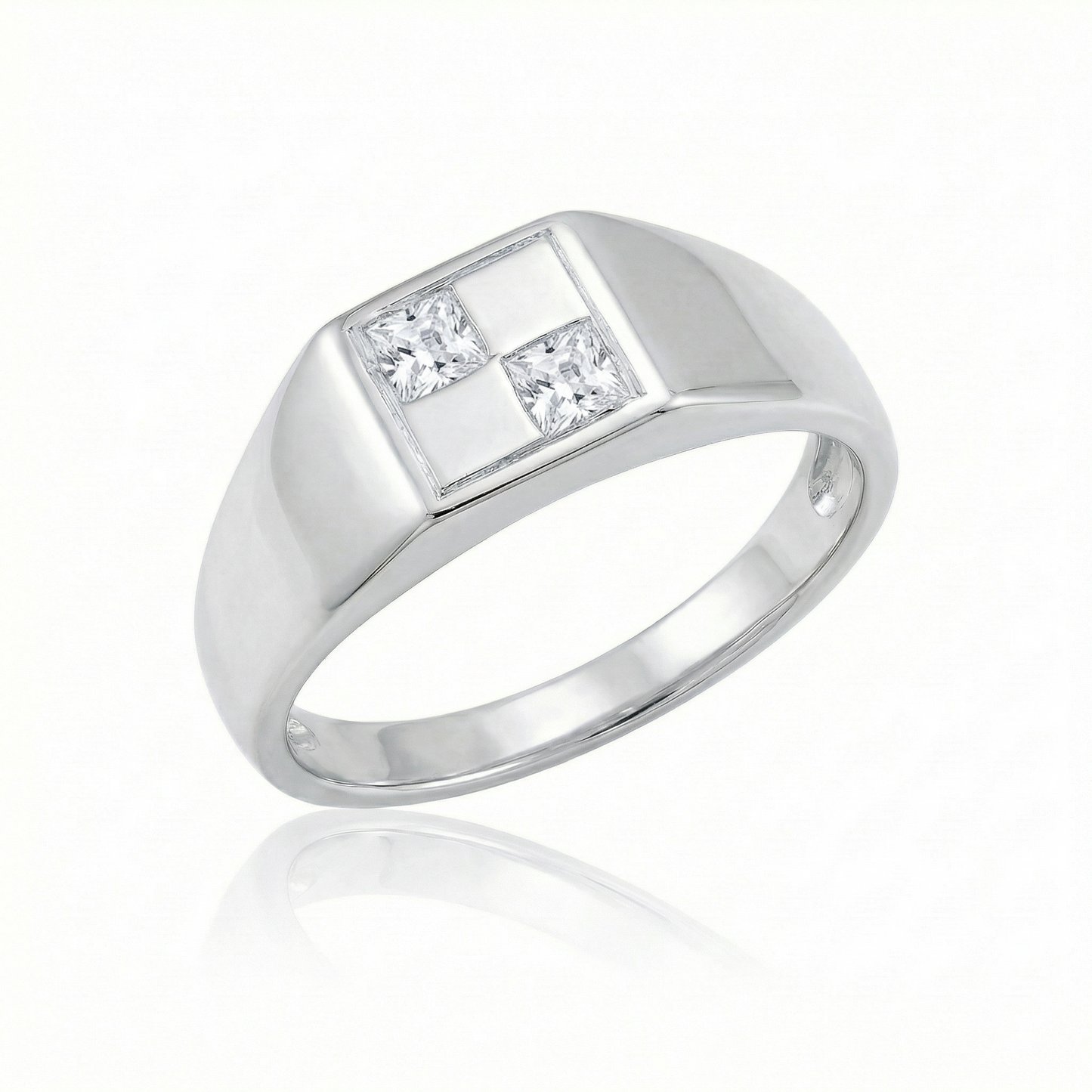 White Spinel Mini - Silver