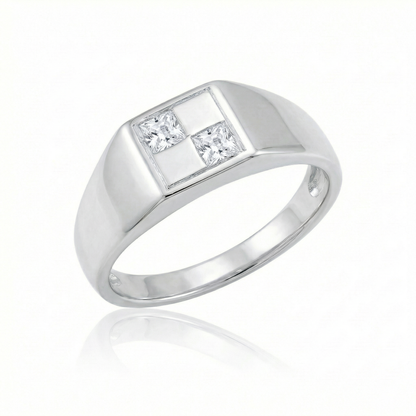White Spinel Mini - Silver