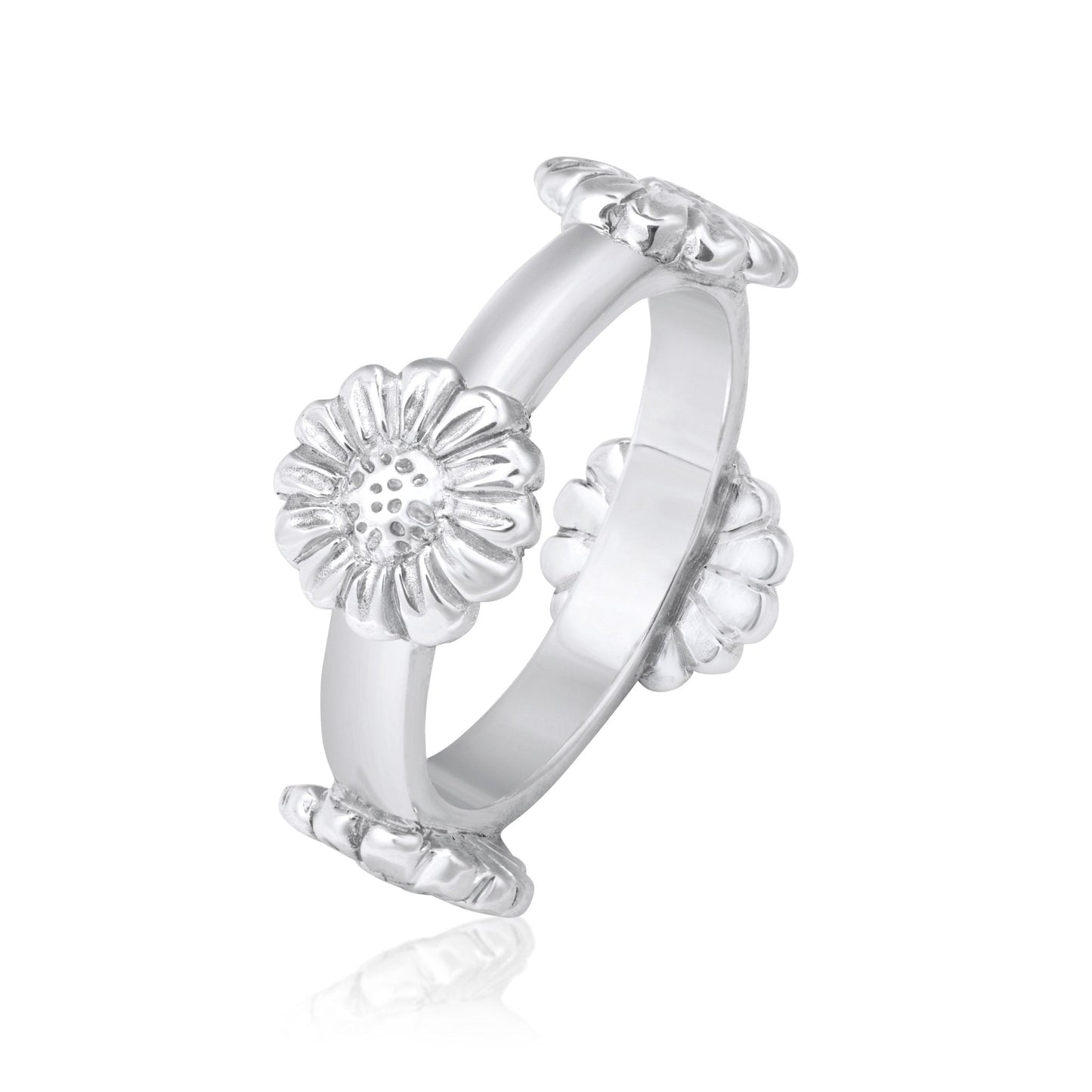 Daisy Quattour Ring - Silver - Saint Davis