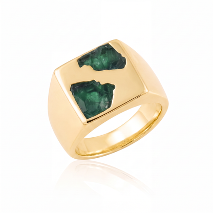Box Ring Large - 9ct Gold