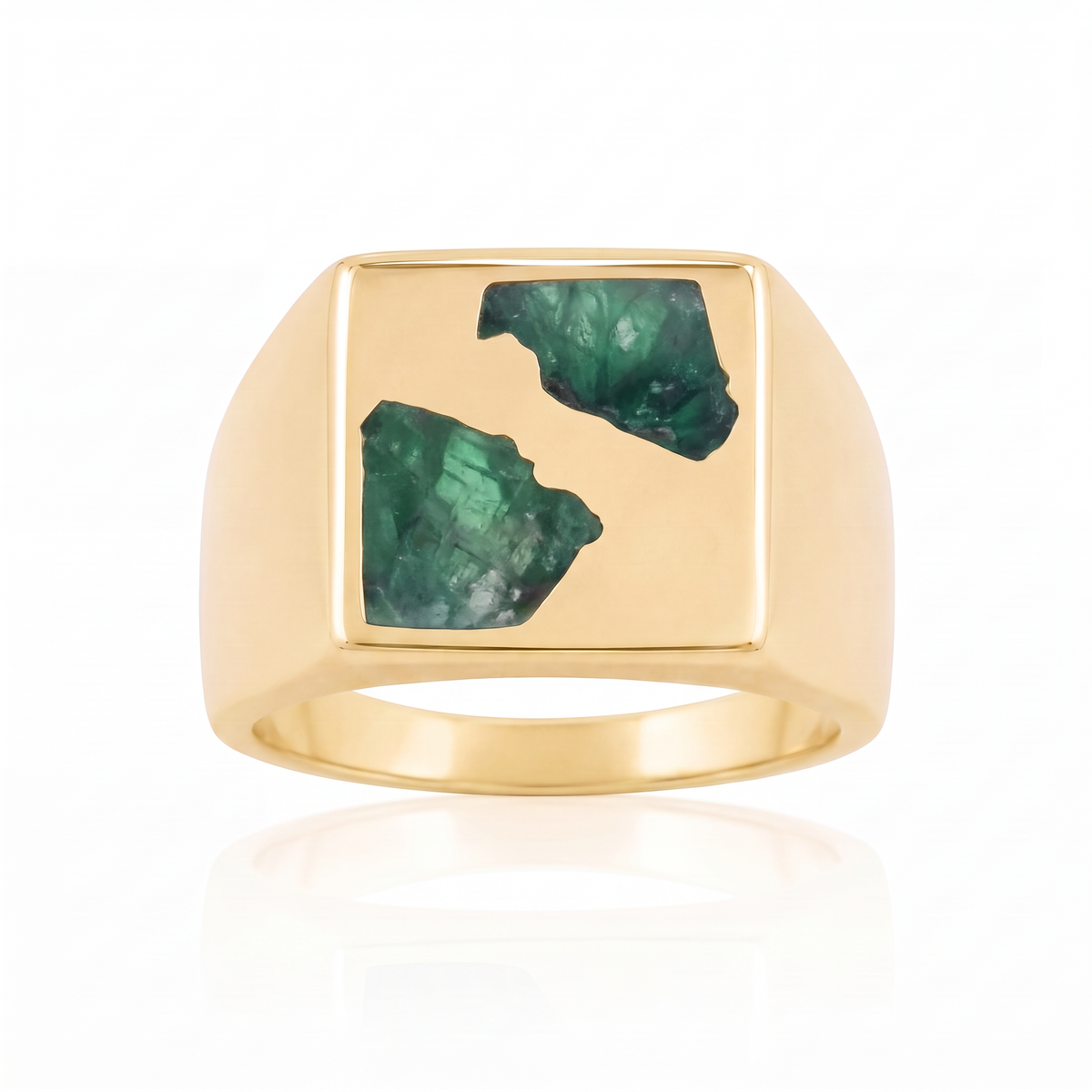 Box Ring Large - 9ct Gold