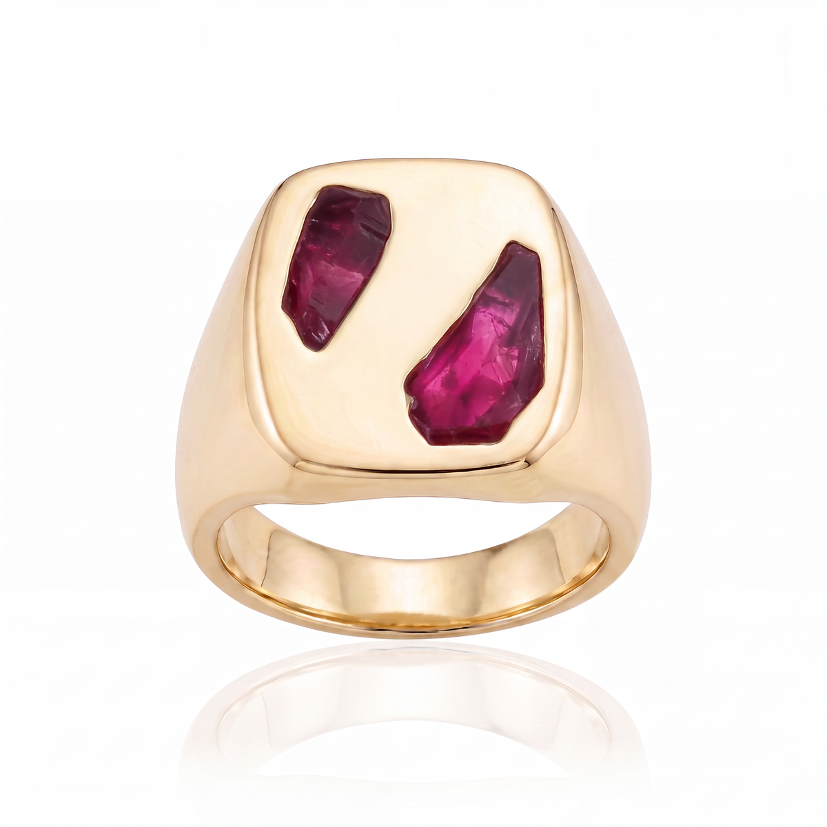 Cushion Ring Large - 9ct Gold