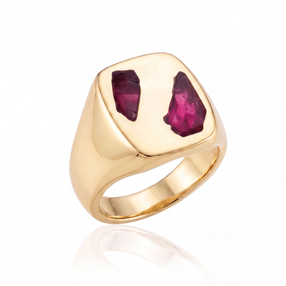 Cushion Ring Large - 9ct Gold