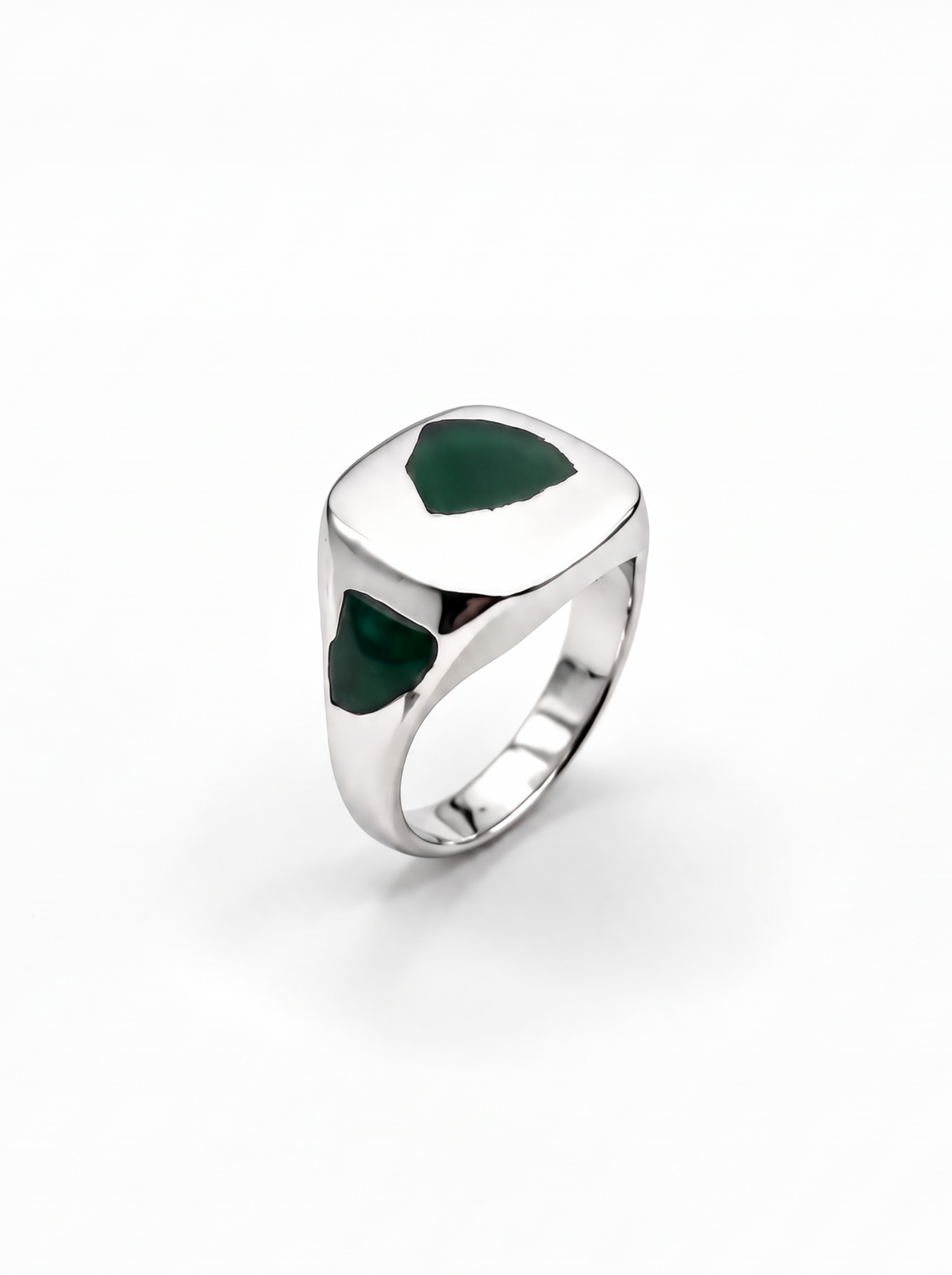 Cushion Ring Large - Silver